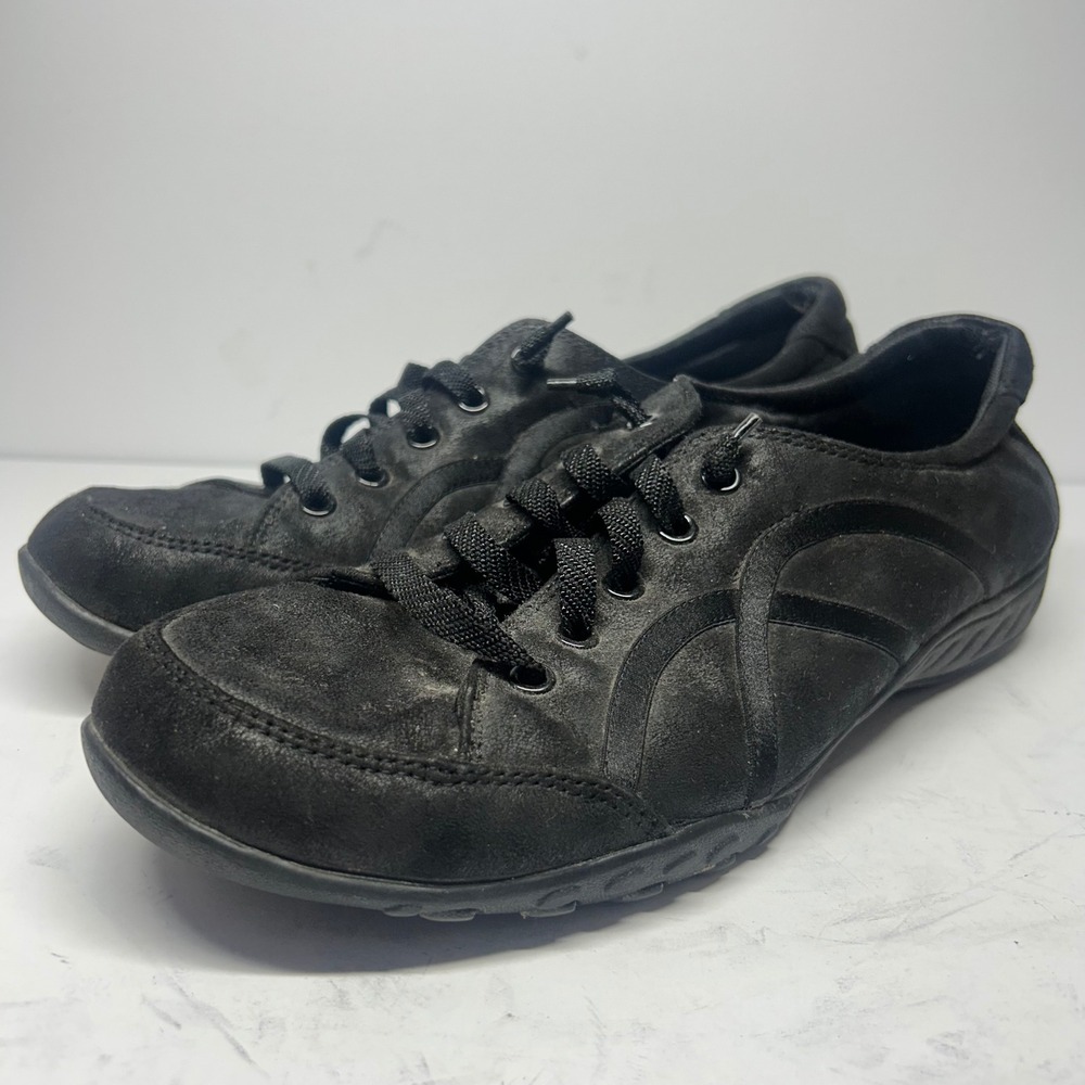 Skechers Relaxed Fit 23847 Black Textile Memory Foam Sneakers Women Size 11
